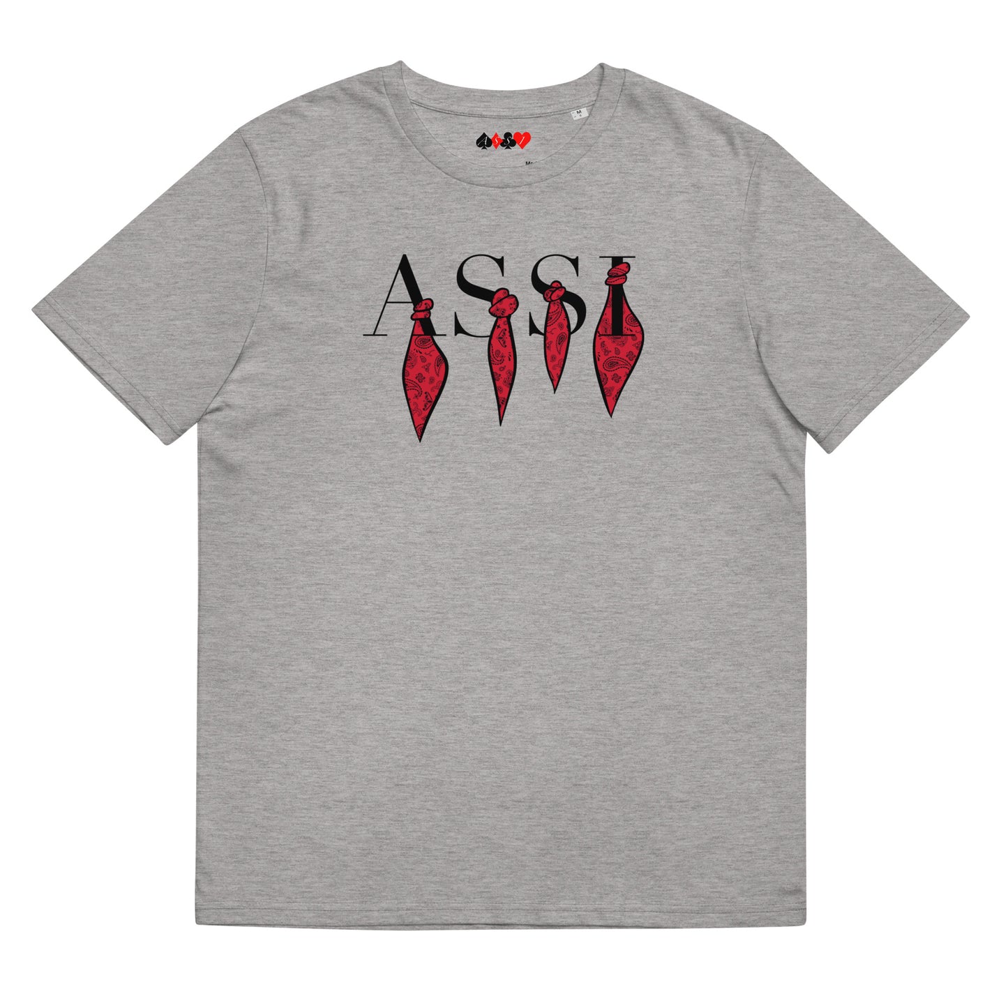 T-shirt unisexe bandanas rouges Assi