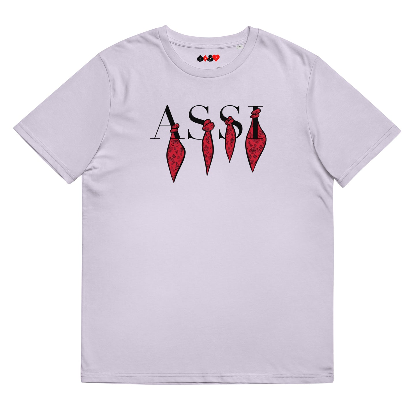 T-shirt unisexe bandanas rouges Assi